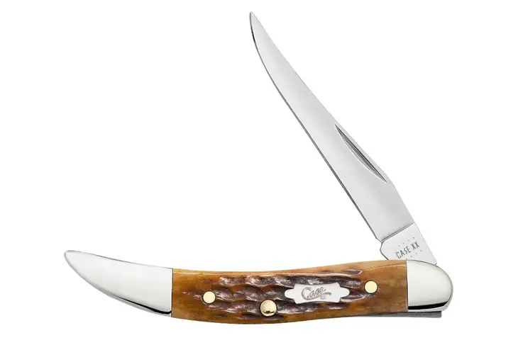 Case Antique Bone Rogers Corn Cob Jig Small Texas Toothpick Folding Knife